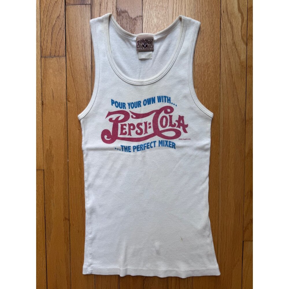 Pepsi Cola vintage white tank